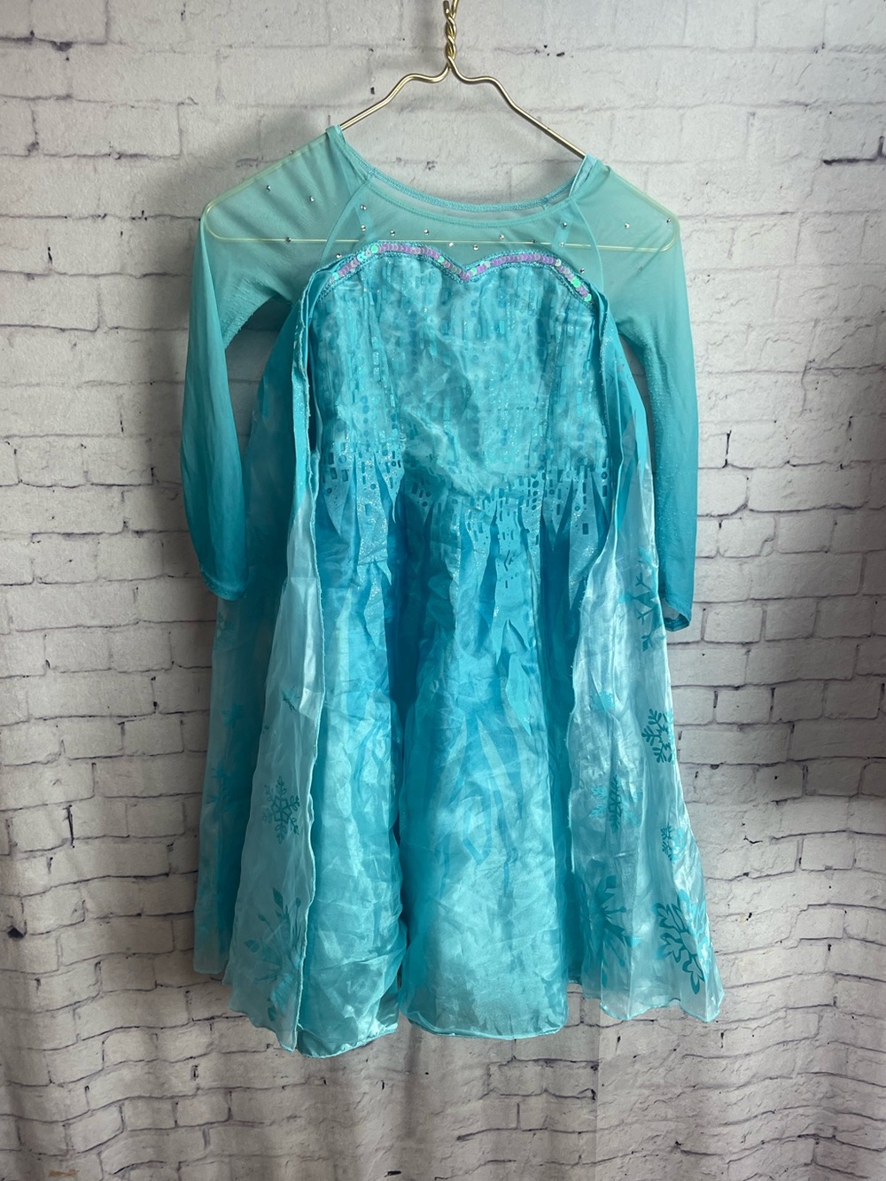 Disney store princess Elsa dress up dress size 5/6